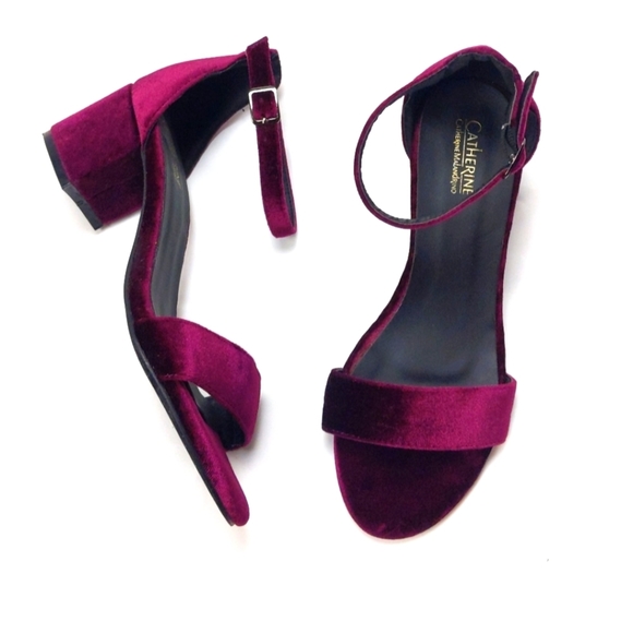 Catherine Malandrino Shoes - 🆕🌿VELVET CATHERINE MALANDRINO HEELS🌿